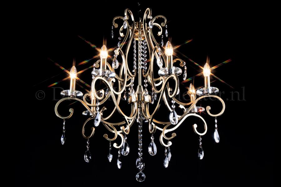 Crystal Chandelier Clarence 7 light (bronze) - Modern chandeliers