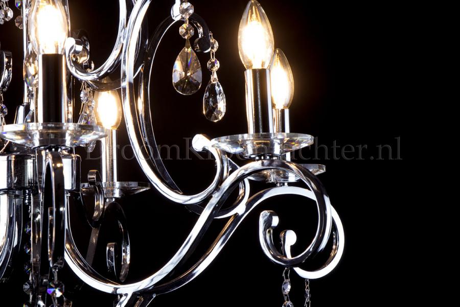 Crystal Chandelier Clarance 7 light (chrome) - Modern chandeliers