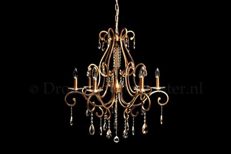 Crystal Chandelier Clarence 7 light (gold) - Modern chandeliers