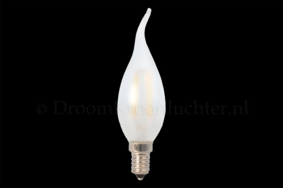 donker Vervreemding Bezem LED Kaarslamp mat tip 1,8 Watt 2500K (dimbaar) - Lichtbronnen