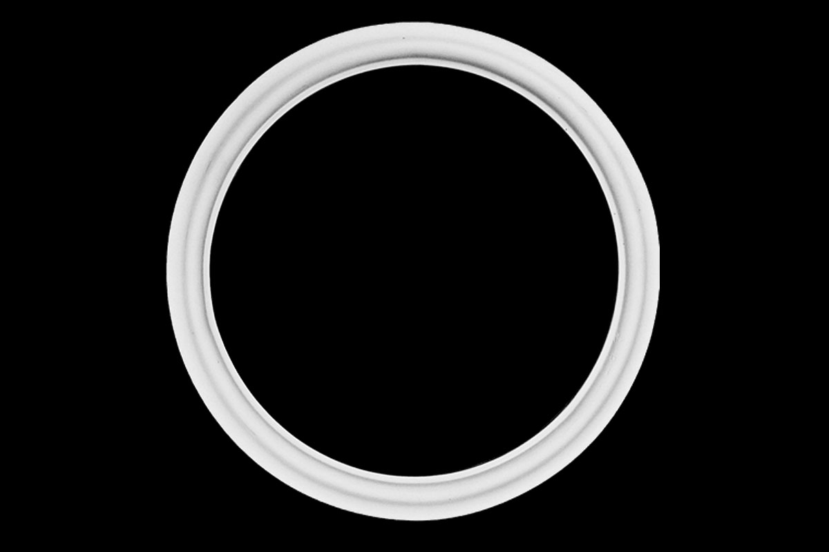 Ceiling rosettes ring Ornament  38x38cm Plaster - OR1001