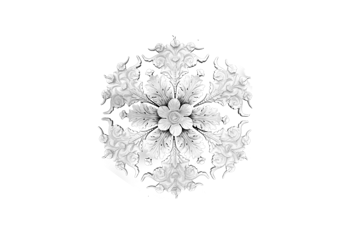 Ceiling rosette Ornament 112x112cm Plaster - OREC-R 102