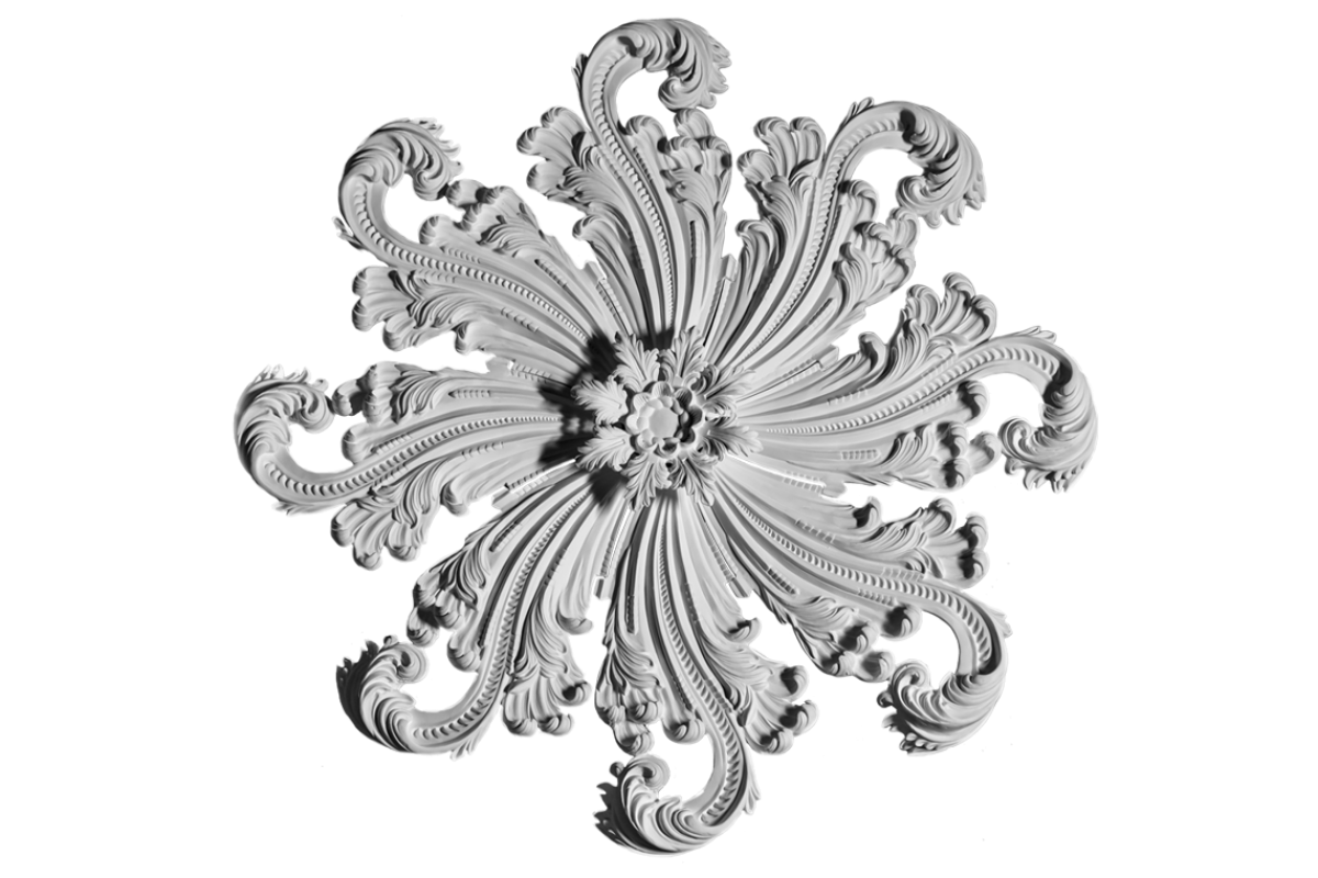 Ceiling rosette Ornament 138x138cm Plaster - OREC-R 900