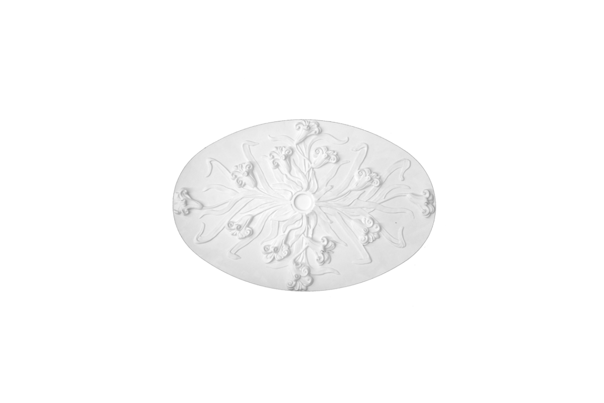 Ceiling rosette Ornament 89x60cm Plaster - ORR105A