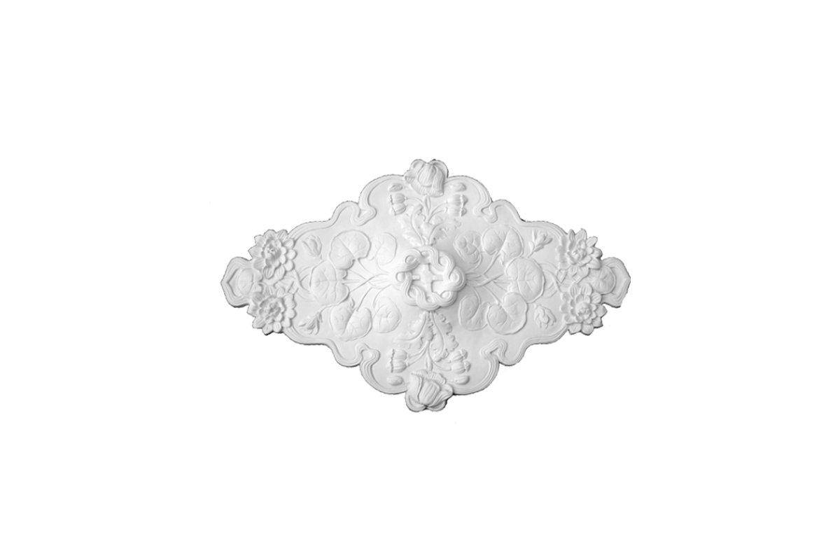 Ceiling rosette Ornament 100x63cm Plaster - ORR107