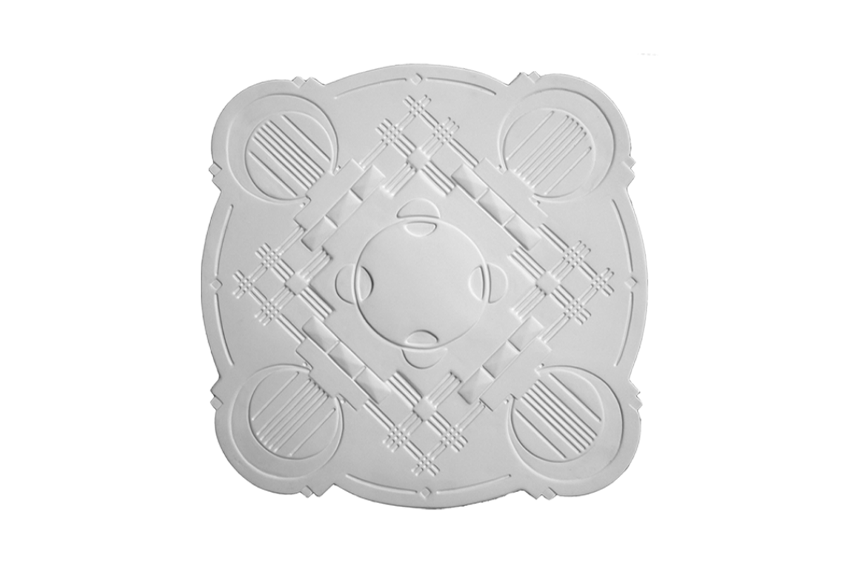 Ceiling rosette Ornament 88x88cm Plaster - ORR117