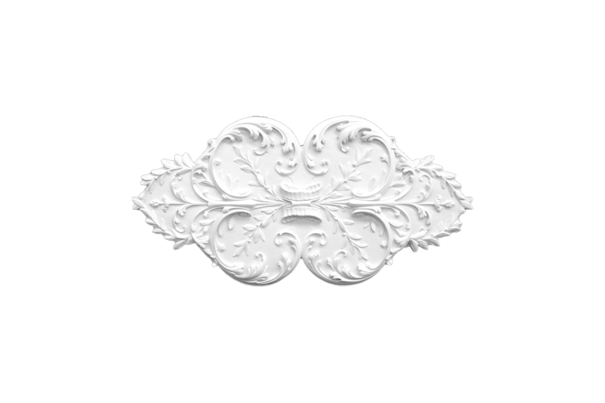 Ceiling rosette Ornament 116x58cm Plaster - ORR14