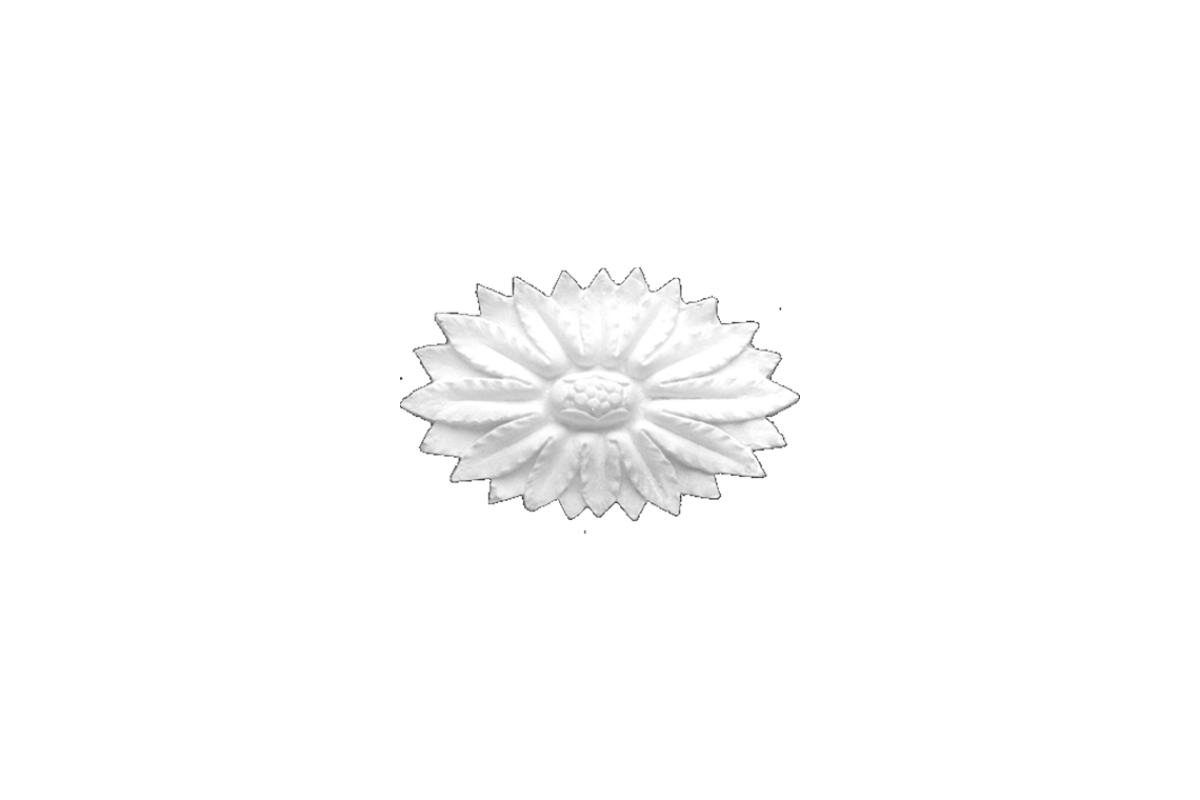 Ceiling rosette Ornament 20x13cm Plaster - ORR17
