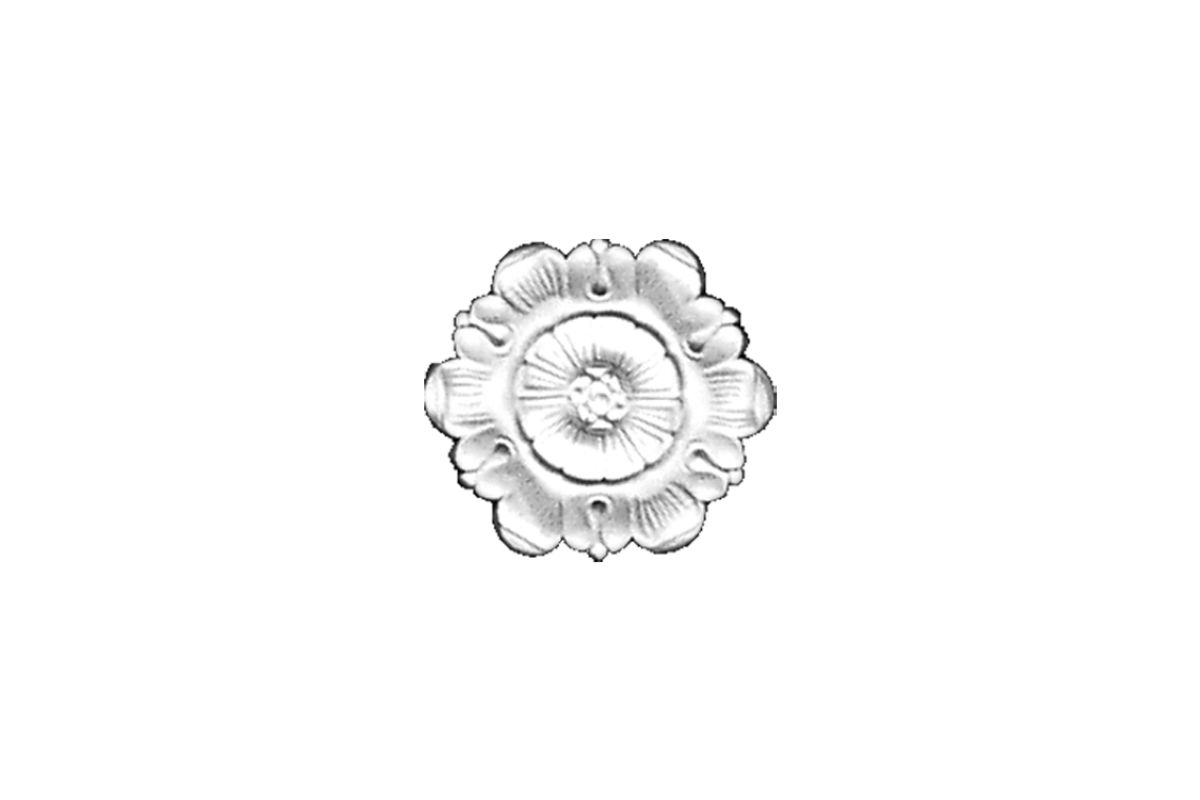 Ceiling rosette Ornament 13x13cm Plaster - ORR19
