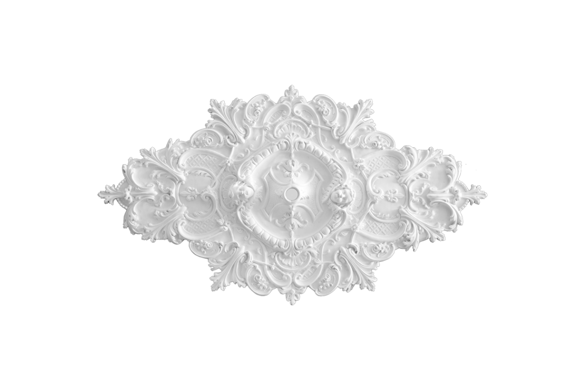 Ceiling rosette Ornament 194x108cm Plaster - ORR200