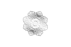 Ceiling rosette Ornament 24x24cm Plaster - ORR22 Ceiling rosette Ornament 24x24cm Plaster - ORR22