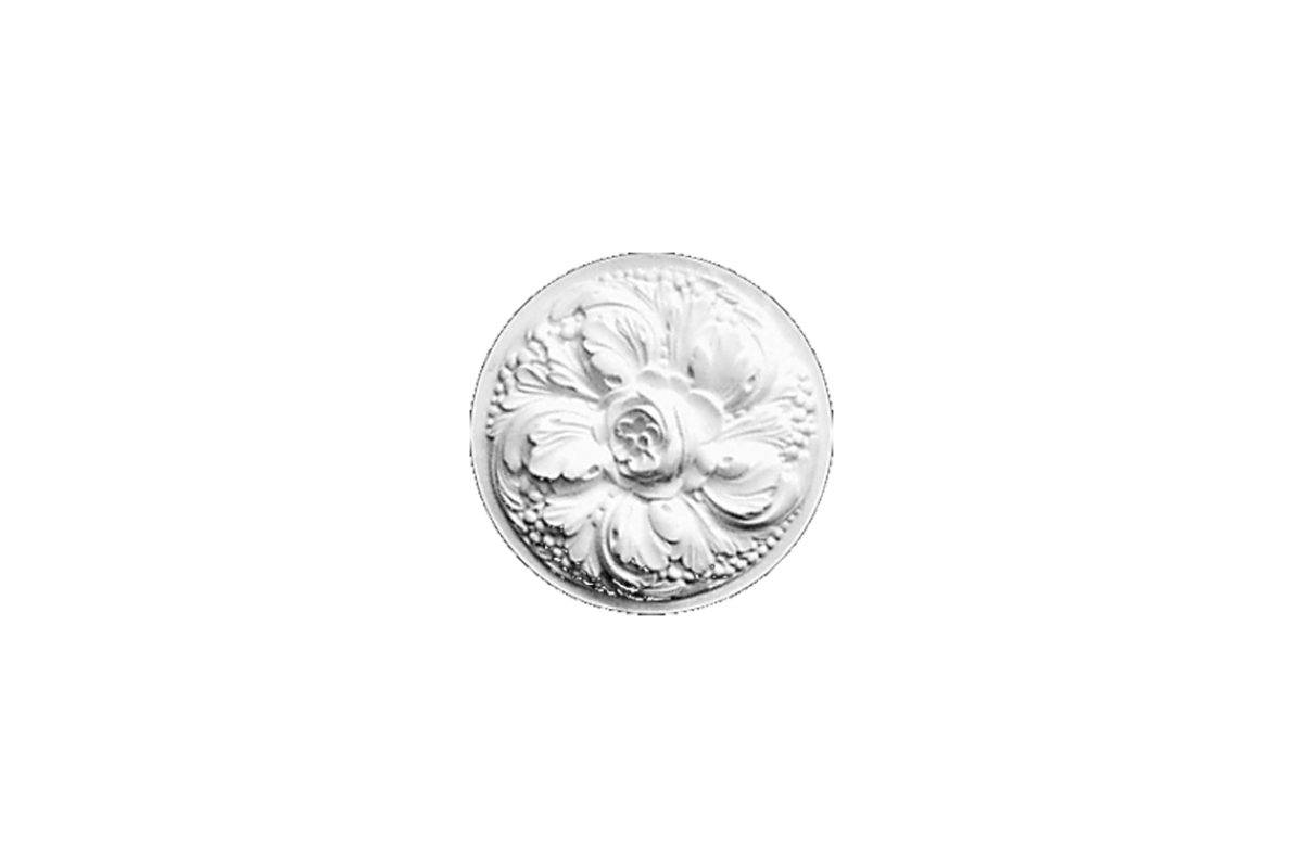 Ceiling rosette Ornament 18x18cm Plaster - ORR23
