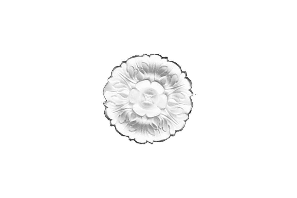 Ceiling rosette Ornament 19x19cm Plaster - ORR25