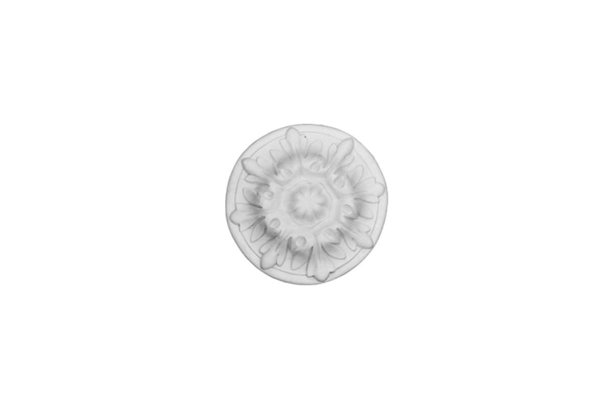Ceiling rosette Ornament 14x14cm Plaster - ORR26