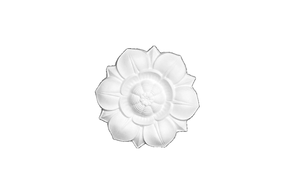 Ceiling rosette Ornament 19x19cm Plaster - ORR29