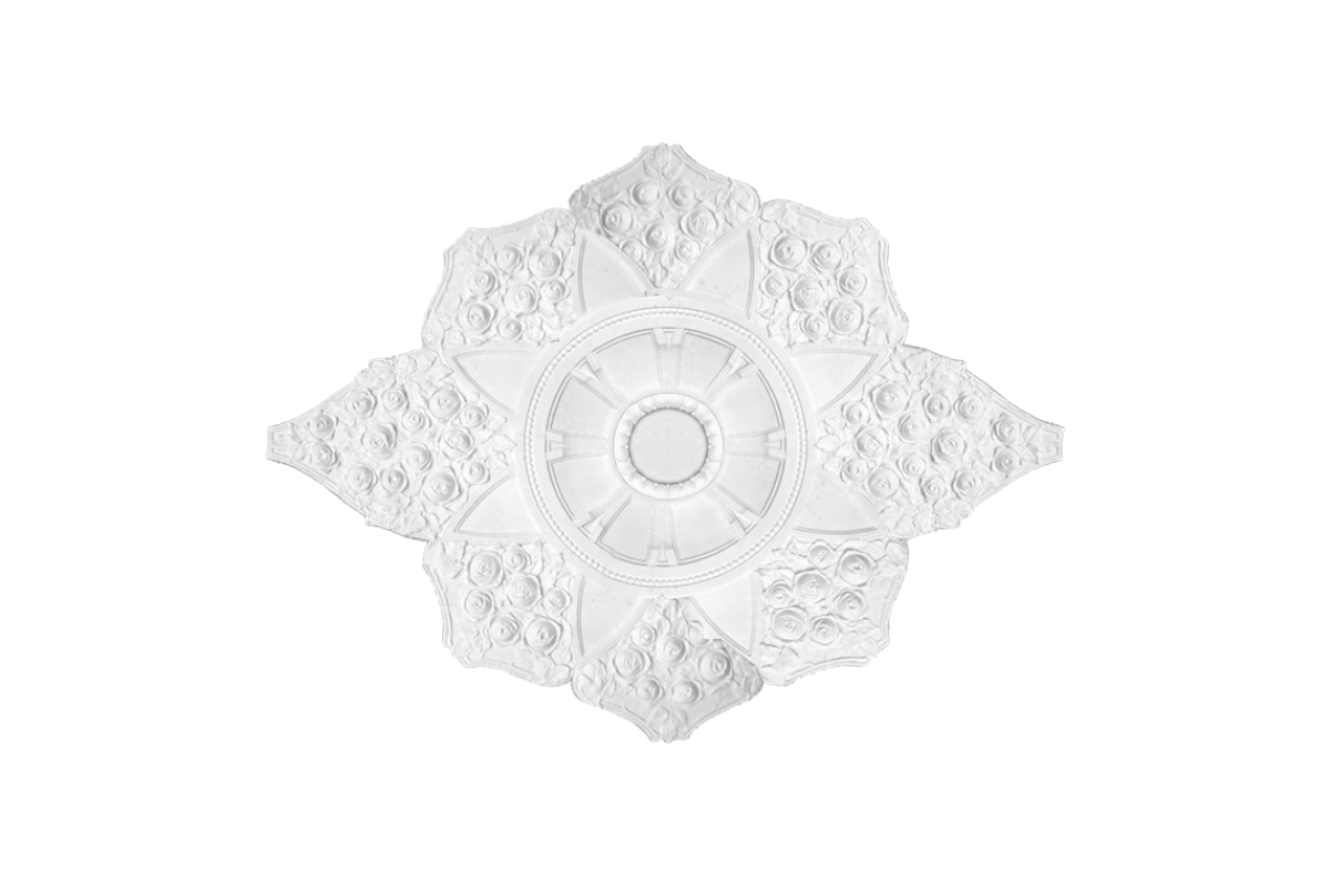 Ceiling rosette Ornament 162x123cm Plaster - ORR300