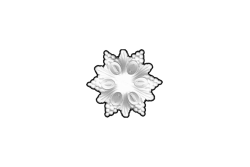 Plafondrozet Ornament 17x17cm Gips - ORR33 Plafondrozet Ornament 17x17cm Gips - ORR33