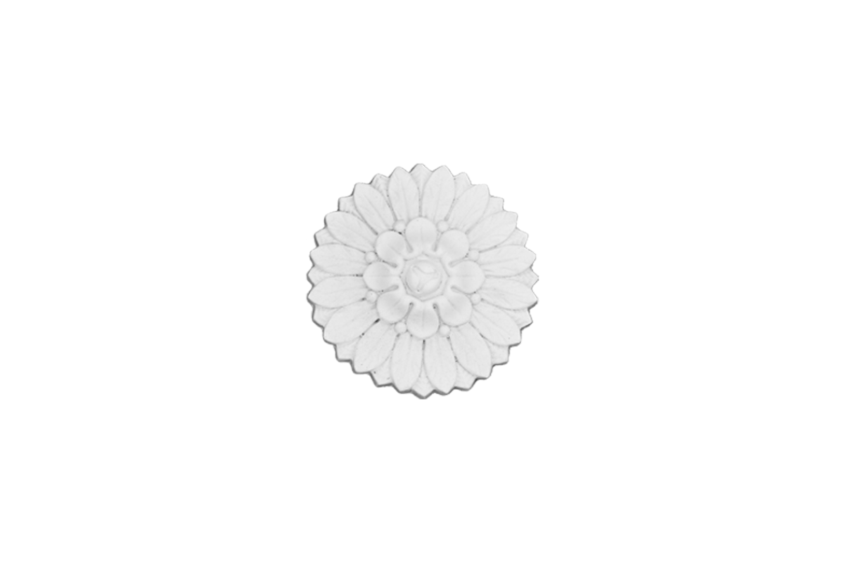 Ceiling rosette Ornament 15x15cm Plaster - ORR35