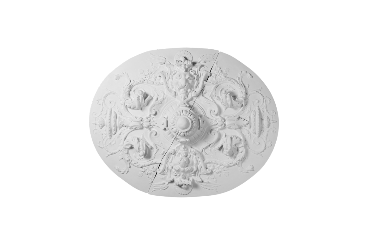 Ceiling rosette Ornament 111x87cm Plaster - ORR400