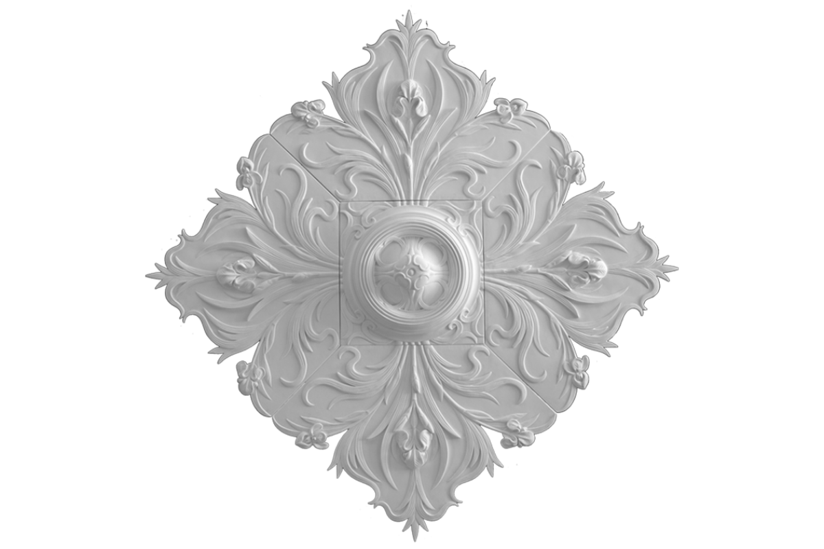 Ceiling rosette Ornament 170x170cm Plaster - ORR440