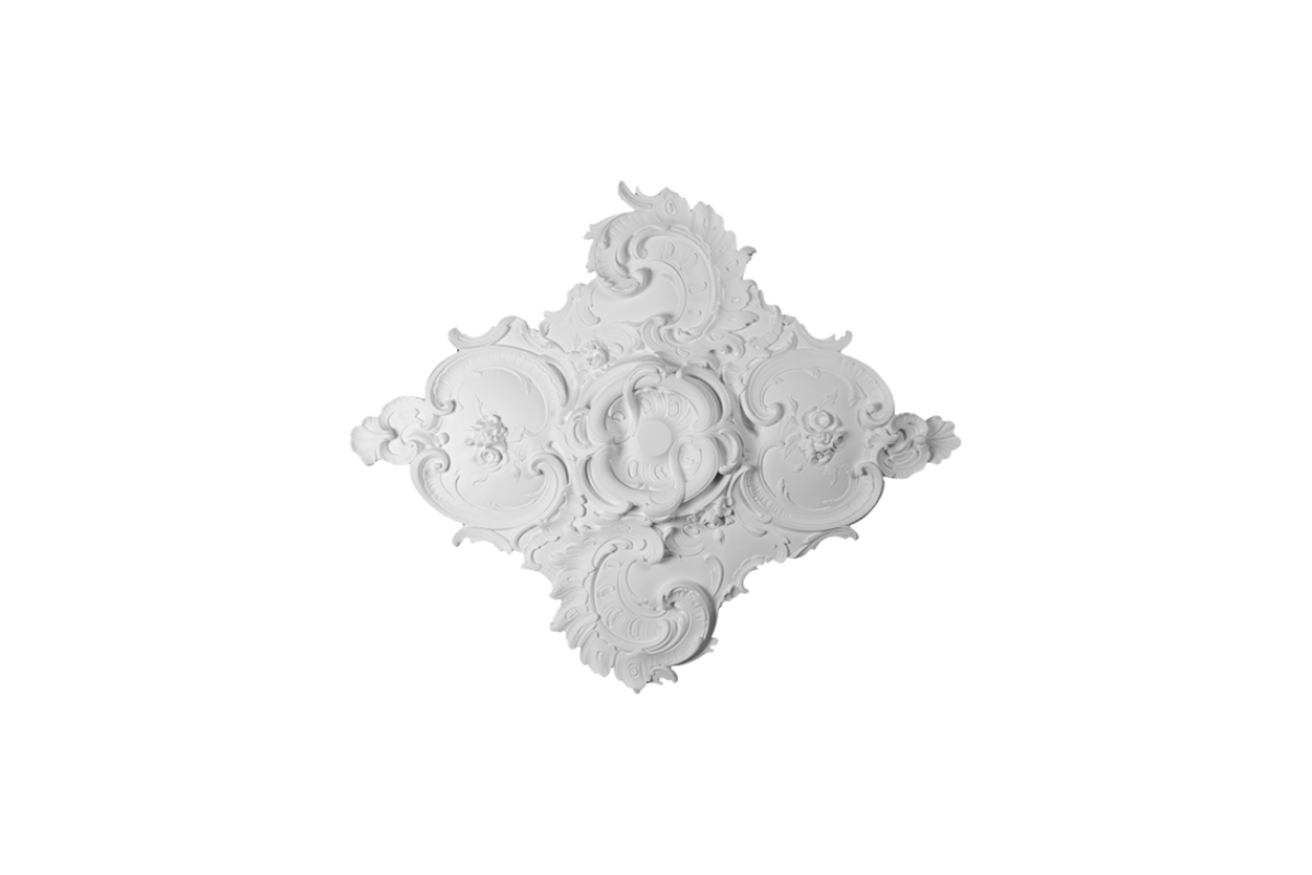 Ceiling rosette Ornament 93x79cm Plaster - ORR47A