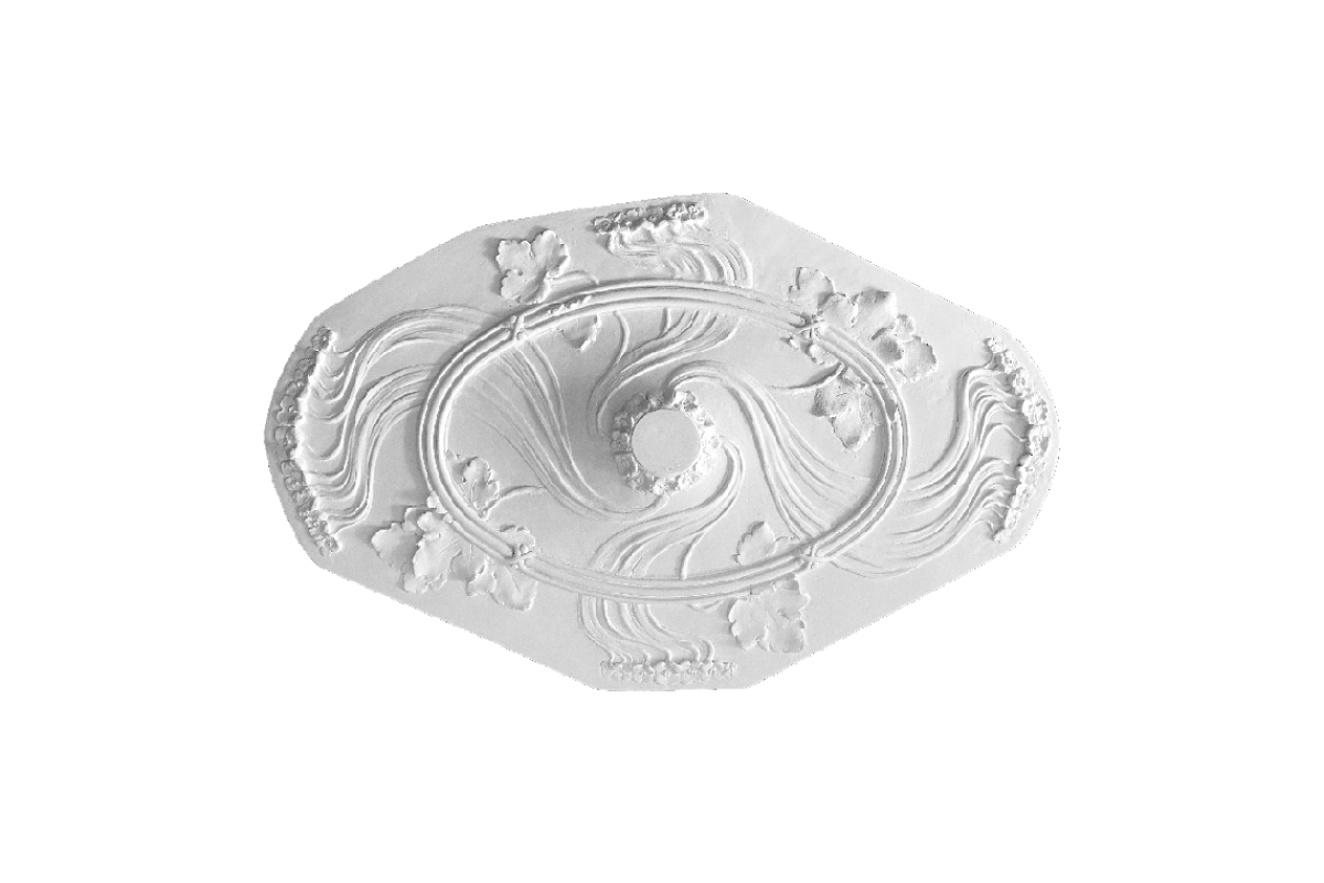 Ceiling rosette Ornament 99x60cm Plaster - ORR480