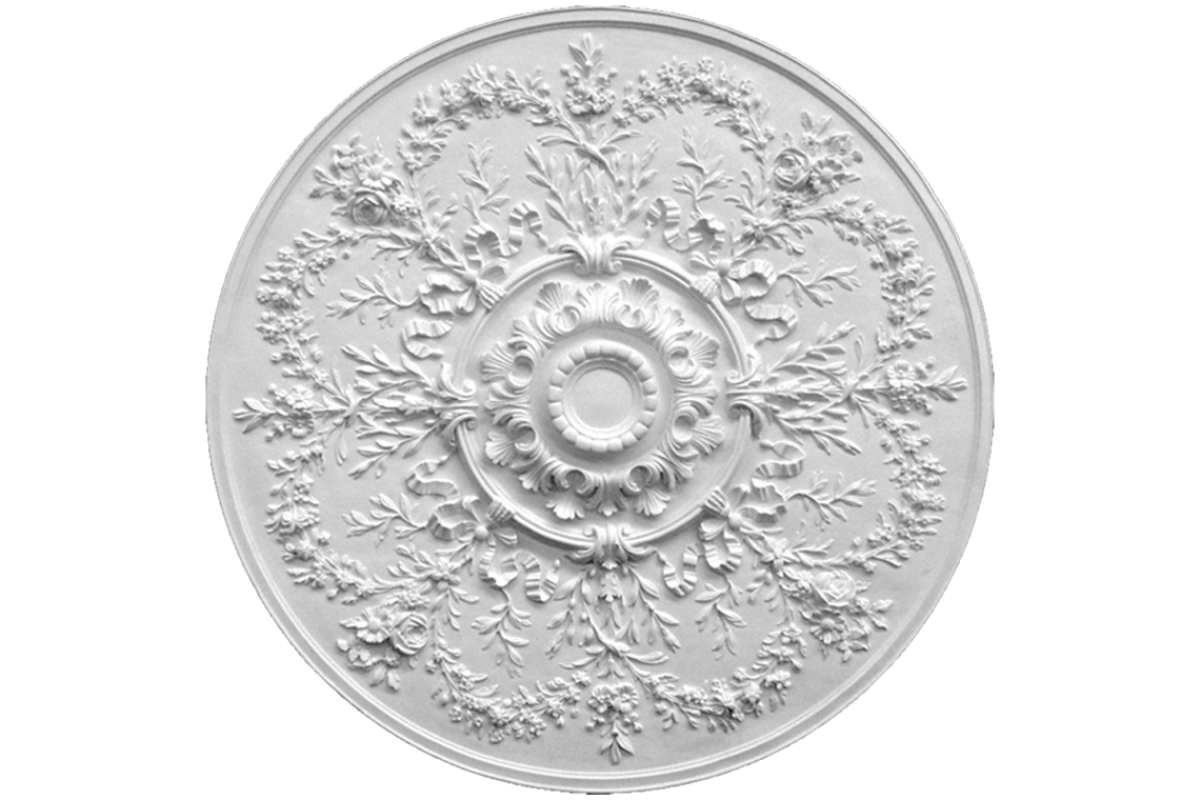 Ceiling rosette Ornament 96x96cm Plaster - ORR50