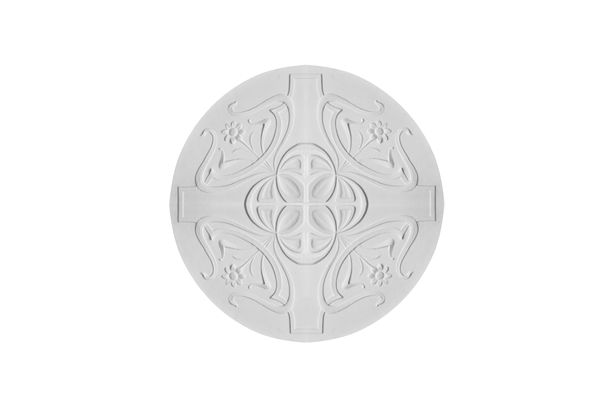 Ceiling rosette Ornament 116x116cm Plaster - ORR55