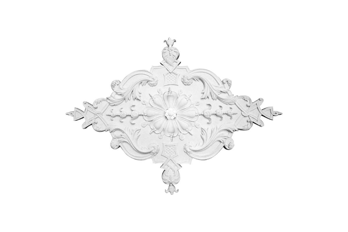Ceiling rosette Ornament 153x111cm Plaster - ORR600