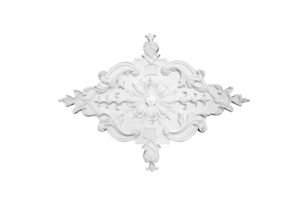 Plafondrozet Ornament 153x111cm Gips - ORR600 - Rozetten vanaf 60cm