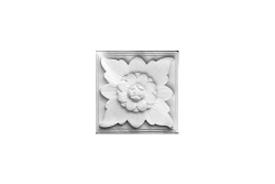 Ceiling rosette Ornament 22x22cm Plaster - ORR74 Ceiling rosette Ornament 22x22cm Plaster - ORR74