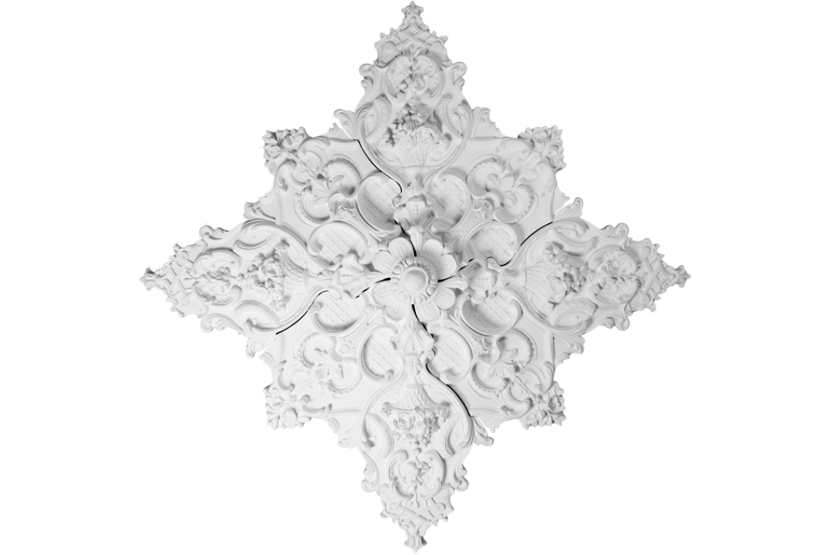 Ceiling rosette Ornament 180x180cm Plaster - ORR800