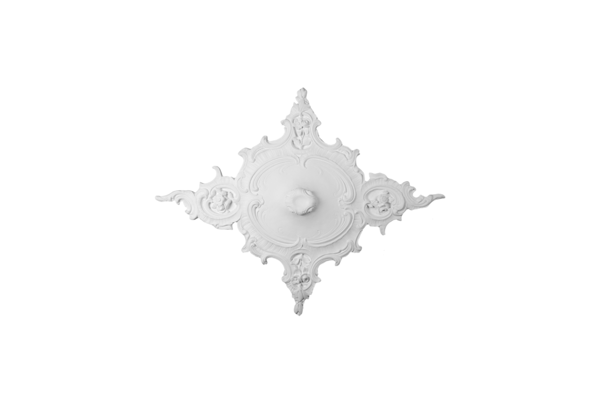 Ceiling rosette Ornament 98x77cm Plaster - ORR99