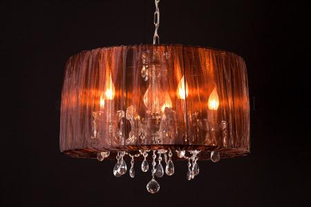 Organza brown - fabric only - Lamp shades for chandeliers