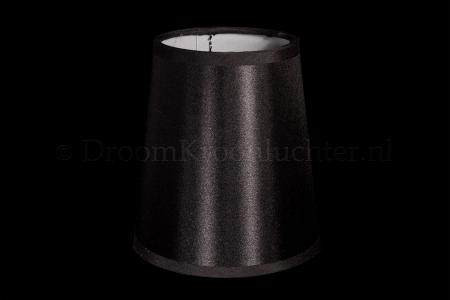 Clip on lampshade fabric linen black - Lamp shades for chandeliers