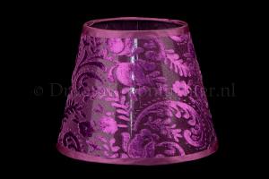 Clip on lampshade Flock purple 5.5 Inch (14 cm)