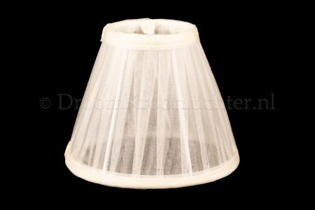 Clip on lampshade Organza off white - Lamp shades for chandeliers
