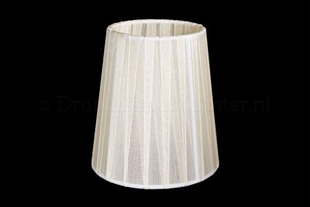 Clip on lampshade organza off-white double fabric - Lamp shades for chandeliers