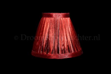Clip on lampshade Organza red - Lamp shades for chandeliers
