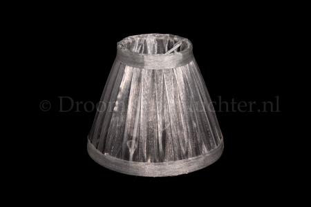 Clip on lampshade Organza silver - Lamp shades for chandeliers