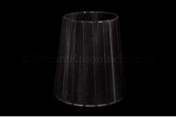 Clip on lampshade organza black double fabric  Clip on lampshade organza black double fabric