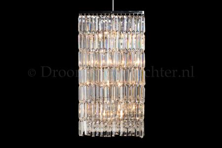 Hanglamp Kristal Mira 8 lichts (kristal/chroom) - 45m 5LL-CR85 Hanglamp Kristal Mira 15 lichts (kristal/chroom) - Ø55cm