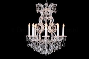 Louis Baroque Chandelier 8 lights - Ø70x80cm - (Crystal/Chrome) 