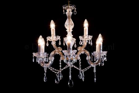 Crystal Chandelier Maria Theresa in gold 9 lights - Ø60cm - Crystal chandeliers