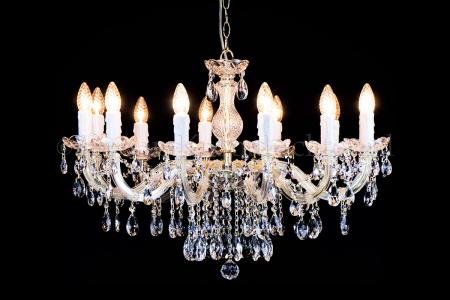 Crystal Chandelier Maria Theresa in gold 12 lights - Ø75cm Crystal Chandelier Maria Theresa in gold 12 lights - Ø75cm
