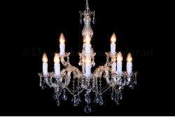 Crystal Chandelier Maria Theresa in gold 12 lights - Ø60cm Crystal Chandelier Maria Theresa in gold 12 lights - Ø60cm