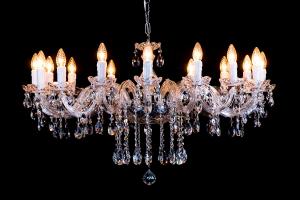 Kristallen Kroonluchter Maria Theresa 16 lichts (kristal/chroom) - Ø95cm