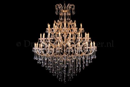 Crystal Chandelier Maria Theresa in gold 45 lights - Ø150cm - Crystal chandeliers