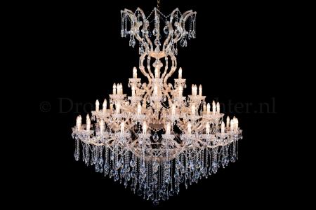 Crystal Chandelier Maria Theresa in gold 60 lights - Ø170cm - Crystal chandeliers