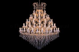 Crystal Chandelier Maria Theresa in gold 91 lights - Ø200cm/78.7Inch
